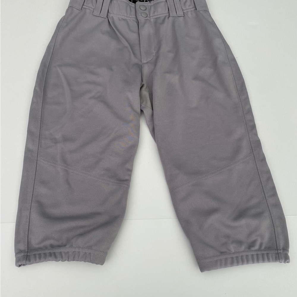 ADIDAS CLIMALITE Baseball Pants Youth Size Large GREY